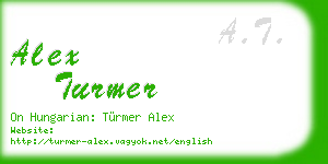 alex turmer business card
