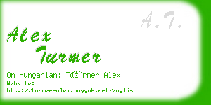 alex turmer business card